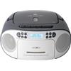 Reflexion Radio CD DAB+ DAB FM AUX CD Cassette USB Bianco Grigio - Registratore radio portatile