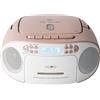 Reflexion Radio CD DAB+ DAB FM AUX CD Cassette USB Bianco Rosa - Registratore radio portatile