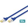 DIGITUS DK-1644-A-030-B Cavo patch DIGITUS, Cat. 6A, S/FTP, 3,0 m, blu, set
