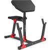 Marbo Sport - Panca Scott, macchina per bicipiti e tricipiti, panca curl MH-L105 Nero Rosso