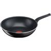 Tefal Easy Cook & Clean Wokpfanne, Wok Pfanne, Titanium Antihaftversiegelung, Aluminium, Ø 28 cm, B55519