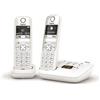 Gigaset Telefono cordless duo dect bianco con segreteria telefonica Gigaset AS690ADUOW