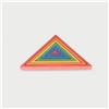 TickiT blocchi da costruzione in legno Triangoli Architetto Arcobaleno - giocattolo colorato