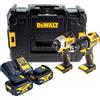 DeWalt DCK 2062 M2T Set combinato a batteria 18 V DCD 709 Trapano avvitatore a percussione + DCF 809 Avvitatore a percussione + 2x batteria 4,0 Ah + caricabatteria + TSTAK