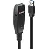 LINDY Prolunga attiva USB 3.0 Slim 15m