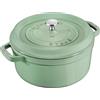 Staub Cocotte Staub, 28 cm | verde salvia | rotonda | in ghisa