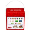 BRIO 30112 Scatola di blocchi da costruzione - Coloratissimi blocchi da costruzione in legno con funzioni didattiche in una pratica scatola per riporre i blocchi - Consigliato a partire da 12 mesi