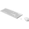 HP Tastatur+Maus 230 Kabellos Weiß Deutsch