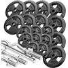 Marbo-Sport Set di bilancieri e piastre per pesi rinforzati Marbo Sport 113 kg