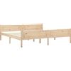 vidaXL Letto in legno massiccio di pino 200x200 cm