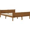 vidaXL Letto in legno massiccio di pino marrone miele 140x200 cm