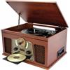 INOVALLEY RETRO10E-BTH-N - Sistema hi-fi retrò - Connettività Bluetooth, USB, vinili, CD, K7 audio, radio FM, aux-in - Legno vecchio