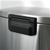 Spirella Portarifiuti Spirella 30 litri in acciaio inox con chiusura ammortizzata e contenitore interno "Akira" Portarifiuti da cucina Softclose Portarifiuti argento opaco