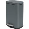 Spirella Portarifiuti Spirella 30 litri in acciaio inox con chiusura ammortizzata e cestino interno "Akira" Portarifiuti da cucina Softclose Portarifiuti grigio opaco