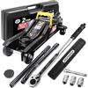 Deuba Cric Idraulico a Carrello 2t 85-330 mm Cambio Gomme Chiave Dinamometrica 6pz. 1/2" 40-210Nm