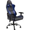 Trust Gaming GXT 708B Resto Gaming Chair, girevole a 360°, sedia da ufficio con cuscino rimovibile, sedia regolabile in altezza per computer, sedia bloccabile - Blu