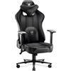 Diablo X-Player Gaming Chair Office Chair Tessuto 3D Braccioli Design Ergonomico Cuscino Collo/Lombare, Colore: Nero, Taglia King