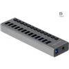 Delock Hub USB esterno SuperSpeed di Delock con 13 porte + interruttore