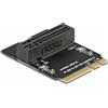 Delock M.2 da chiave A+E maschio a chiave M angolata con supporto - Adattatore di interfaccia - Scheda M.2 NVMe - Scheda M.2 (64137)