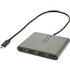 StarTech.com Adattatore USB-C a HDMI 1080p 60 Hz a 4 porte - Convertitore USB Tipo C a HDMI - Multi Monitor Dongle Adapter - Adattatore multiporta/Replicatore di porte USB Type C a 4x HDMI