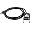EXSYS Adattatore EXSYS USB -> 1x RS232 (MD9), 5V sul pin 9, (EX-1311-2-5V) (15.06.3365)