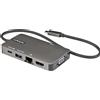 StarTech.com Adattatore multiporta USB-C - Da USB-C a HDMI 4K 30Hz o VGA 1080p - Mini Dock USB Type-C con 100W Power Delivery Passthrough, Hub USB a 3 porte 5 Gbps, GbE - Cavo da 30 cm (DKT30CHVPD2) - Docking Station - USB-C - HDMI, VGA - 1GbE