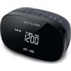 Muse Radiosveglia doppia nera Muse M150CDB
