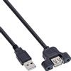 InLine 120 B-Pack Cavo di collegamento InLine® USB 2.0, maschio A / femmina A, 0,6 m
