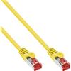 InLine - Cavo patch - da RJ-45 (M) a RJ-45 (M) - 50cm - SFTP, PiMF - CAT 6 - stampato, senza gancio, robusto - giallo (confezione)
