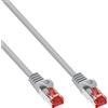 InLine 50 pezzi sfusi Cavo patch InLine®, S/FTP (PiMf), Cat.6, PVC, CCA, grigio, 1,5 m