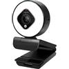 Logilink Webcam FHD 76° Dual-Mikro Autof. Ringlicht Stativ