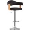 vidaXL Sgabelli da bar, 2 pezzi, nero, legno curvato e Pelle finta