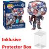 Funko POP: Marvel Patriotic Age - Capitan America (Vendicatori, Tuta Tecnica Stark) (Serie Artist) con protezione Pop (32)