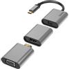Hama Adattatore HAMA USB-C 6in1 mini-DP HDMI VGA