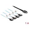 Delock OCuLink - Cavo SAS interno - SAS 12Gbit/s - Da OCuLink (SFF-8611) (M) a SATA (M) - 1 m (85829)