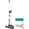 Polti Moppy Black Premium, scopa a vapore, 0,7 l, alluminio, nero, 1,8 m, CE, 1500 W