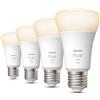 Philips Hue White 4 Lampadine Smart E27 60 W