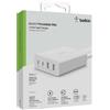 Belkin BOOST CHARGE GaN - Alimentatore - 108 Watt - 4 porte di uscita (2 x USB, 2 x USB-C) - bianco