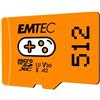 Emtec mSD 512GB UHS I U3 V30 A2 Gaming Orange