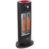 Argoclima 191070203 Riscaldatore elettrico per interni Nero, Rosso 800 W Riscaldatore elettrico al quarzo per ambienti