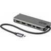 StarTech.com Adattatore multiporta USB-C - Da USB-C a HDMI o Mini DisplayPort 4K 60Hz, 100W Power Delivery Pass-Through, Hub USB a 4 porte 10 Gbit/s - Mini Dock USB Type-C - Cavo 30 cm (DKT31CMDPHPD) - Docking Station - USB-C / Thunderbolt 3 - HDMI, …