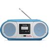 TechniSat Boombox 3W FM/DAB+ CD Bluetooth MP3 USB con sveglia. Bibi&Tina blu/bianco DIGITRADIO 1990 BIBI&TINA 0040/3952