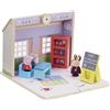 eone Giocattolo di legno Peppa Wutz - Casa della scuola (con figure e accessori) Giocattolo di legno Pig