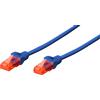 DIGITUS DK-1617-100-B-5 Cavo patch DIGITUS Cat. 6, U/UTP, LSZH, 10,0 m, blu, set