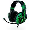 SureFire Skirmish Auricolare Cablato A Padiglione Giocare USB tipo A Nero, Mimetico, Verde