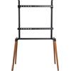 Nedis Supporto da pavimento per TV Nedis - 60 - 75" - peso massimo dello schermo supportato: 40 kg - design scandinavo - cinghia antiribaltamento - chiusura a scatto - alluminio / acciaio - nero
