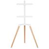 Nedis TV Floor Stand | 50 - 65 " | Peso massimo supportato dello schermo: 35 kg | Scandinavian Design | Ruotabile | Cinturino anti-ribaltamento | Snap-lock | Acciaio / Alluminio | Bianco