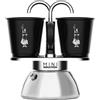 Bialetti 7310, moka, argento, acciaio inox, 2 tazze, 92 mm, 90 ml