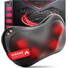 ‎Wellax Wellax - Cuscino massaggiante con funzione di calore e rotazione a 360° - Massaggiatore per il collo con 3 velocità per spalle e schiena