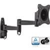 InLine Supporto a parete InLine®, per monitor fino a 69 cm (27"), max. 15 kg, braccio a 2 elementi